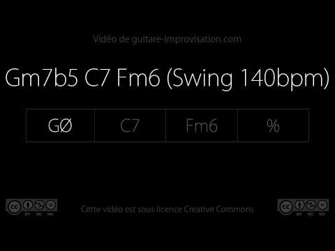 Gm7b5 C7 Fm6 (swing 140 bpm)