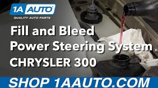 How to Fill & Bleed Power Steering System 05-10 Chrysler 300