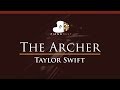 Taylor Swift - The Archer - HIGHER Key (Piano Karaoke / Sing Along)