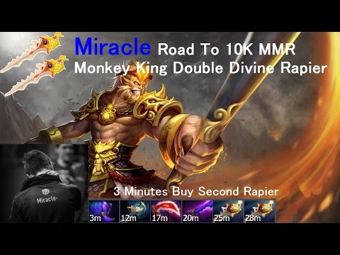 Miracle Road To 10K MMR Monkey King patch 7.05 Double Divine Rapier