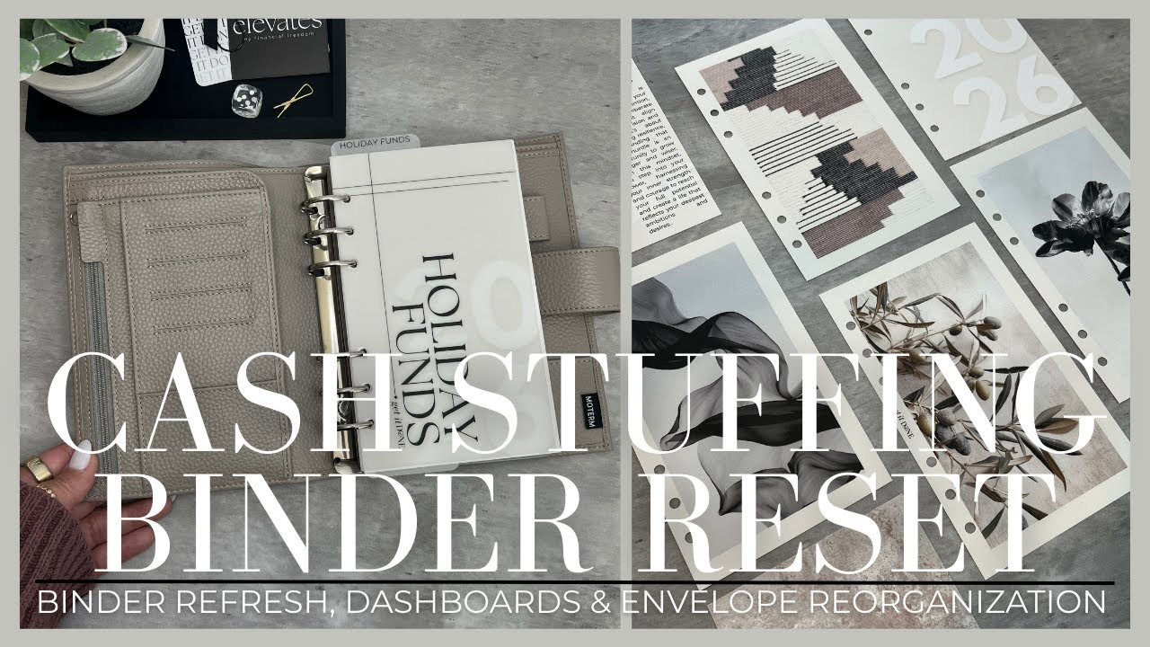 Cash Stuffing Binder Reset for the New Year | Binder Refresh, Dashboards & Envelope Reorganization