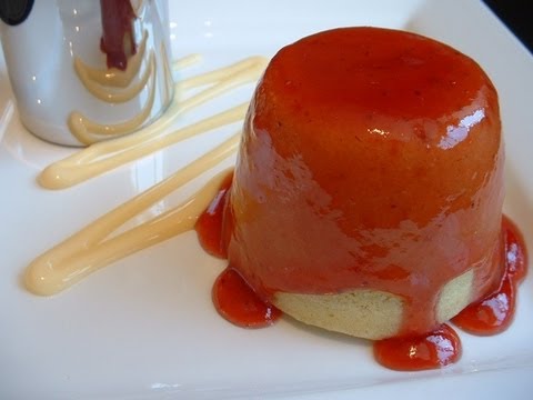 Making steamed jam sponge