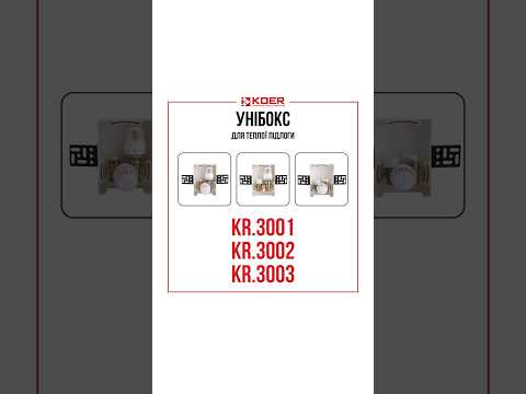Унибокс Koer KR 3003 для систем теплого пола со встроенной термоголовкой и узлом подмеса - фото 2 - id-p3190915373
