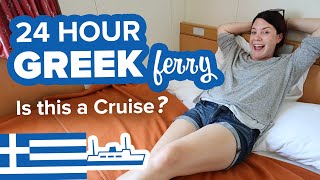 24 Hours on a Greek Ferry with a Luxury Cabin. Wow! Thessaloniki 🚎to Kavala ⛴to Patmos