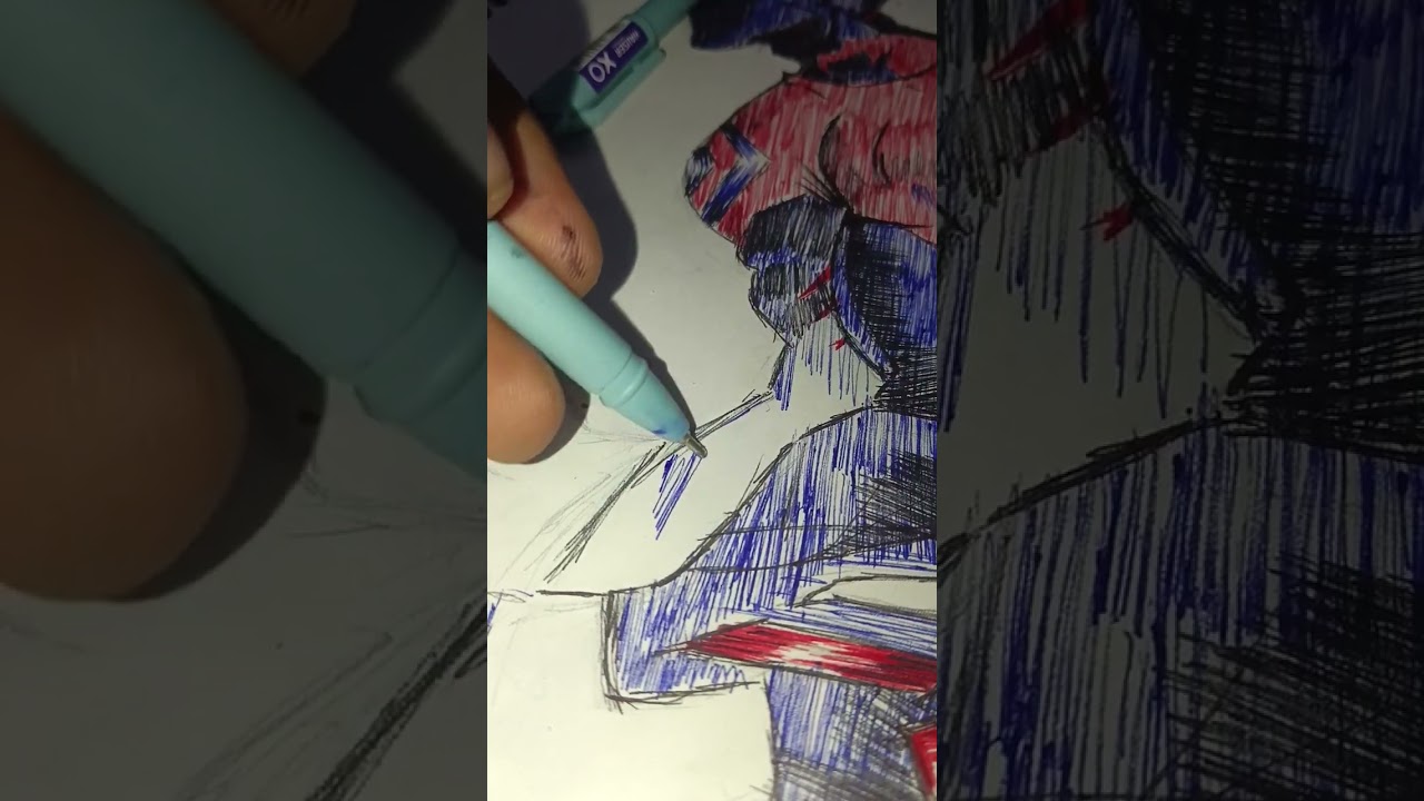 Quick Sketch Of Spider-Man 2099 ✨️ 🕷  ‪@ohuhuart_official‬  #spiderman #drawing  #anime #howtodraw