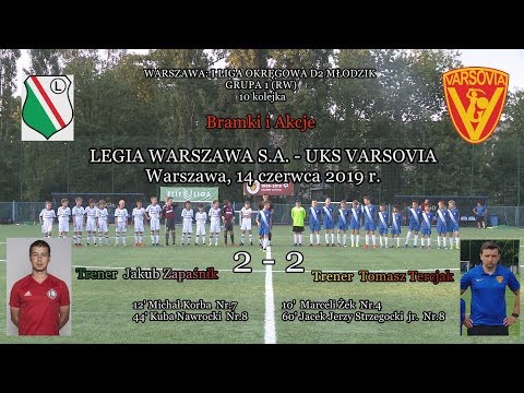 14 VI 2019 r.   Legia Warszawa - UKS Varsovia   2 - 2  (Bramki i Akcje)
