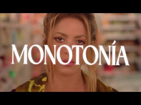 Shakira, Ozuna - Monotonía (Video Letra/Lyrics)