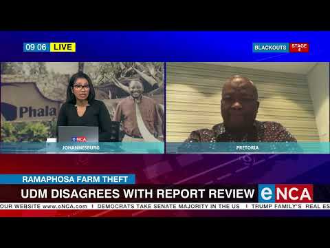 Ramaphosa Farm Theft UDM talks on Section 89 report