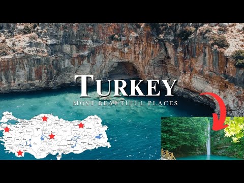 Diversity in Turkish Landscape is amazing, 3 Places completely different to each other - 4K Video