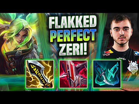 FLAKKED WITH A PERFECT GAME ON ZERI! - G2 Flakked Plays Zeri ADC vs Tristana! | Season 2022