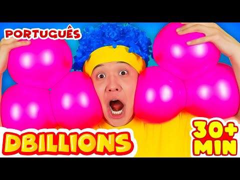 Abana, abana seu corpo! Palmas, palmas cha cha cha! + Mega Compilação D Billions Músicas Infantis