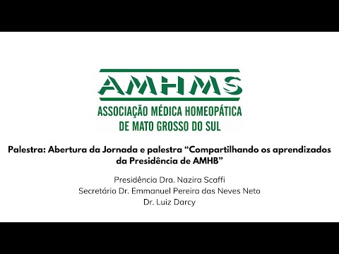 Abertura da Jornada e palestra “Compartilhando os aprendizados da Presidência de AMHB”