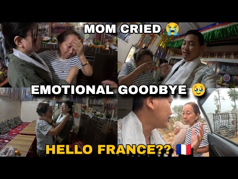 INDIA TO PARIS ?? 🇫🇷🥹Mom almost made me cry 😢 it is always Difficult to say goodbye to mom 💔🥹 