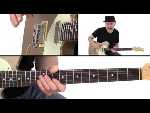Beginner Blues Rock Guitar Lesson - Lick Study 1 Demonstration - Jeff McErlain