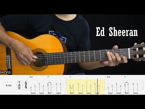 Happier - Ed Sheeran - Fingerstyle Guitar Tutorial TAB + Chords