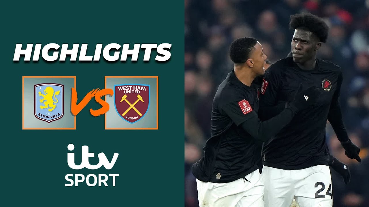 HIGHLIGHTS | Controversial corner helps Villa fight back | Aston Villa v West Ham - FA Cup 24/25