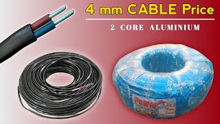 4 mm CABLE Price | 2 core aluminium cable | 4 mm Cable Load capacity