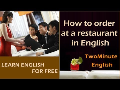 レストランでの英語での注文の仕方-レストラン英会話レッスン-レストラン英語 (How to order at a restaurant in English - Restaurant Conversation Lesson - Restaurant English)