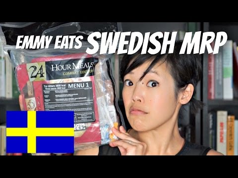 Swedish 24-hour MRP Menu 1 -- tasting a Swedish MRE