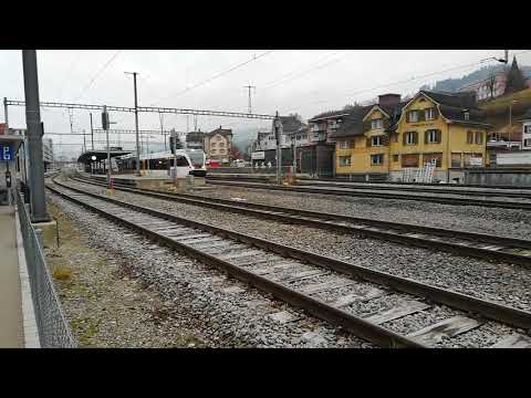 Abfahrt der S9 nach Wil in Wattwil.