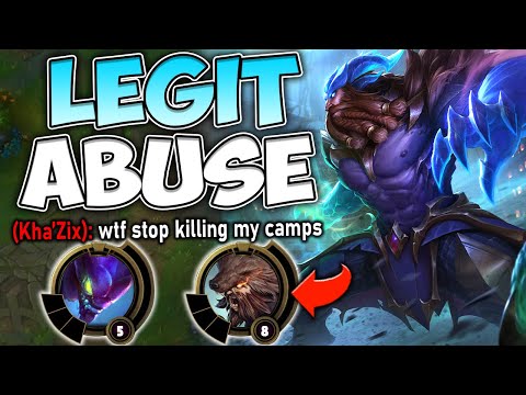 LEVEL 8 UDYR VS. LEVEL 5 KHA'ZIX! HOW TO ABUSE ENEMY JUNGLE WITH UDYR - League of Legends