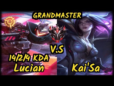 PNG Matsu (LUCIAN) vs KAI'SA - 14/2/4 KDA BOTTOM ADC GAMEPLAY - BR Ranked GRANDMASTER