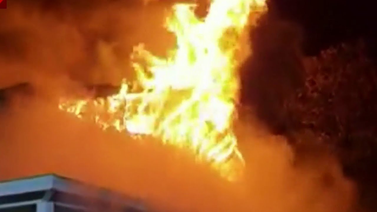 Marion church goes up in flames