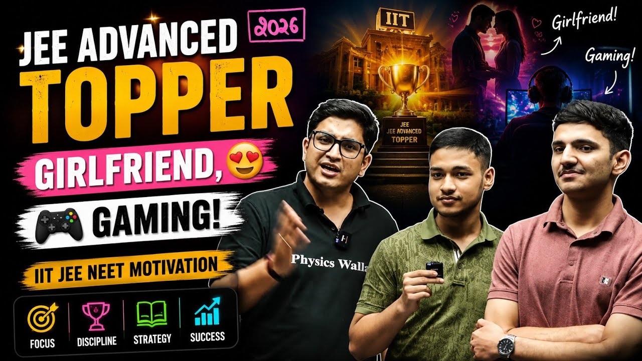 Girlfriend,Gaming Jee Advanced Topper 🤯💥 | Toppers Interaction In live Class| Sachin Sir Live Class 