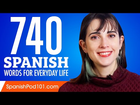 740 Spanish Words for Everyday Life - Basic Vocabulary #37
