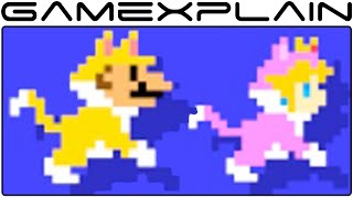 Super Mario Maker: Cat Mario & Cat Peach Costume All Animations + Sounds