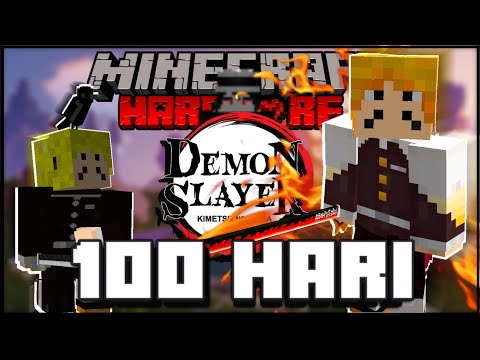 100 Hari Demon Slayer Minecraft HARDCORE