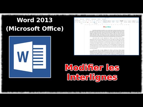 comment modifier interligne word