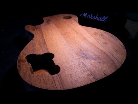 DIY Les Paul 58 BarnwoodBurst  Part 1: Body (100 yr Muscle Shoals OAK!)