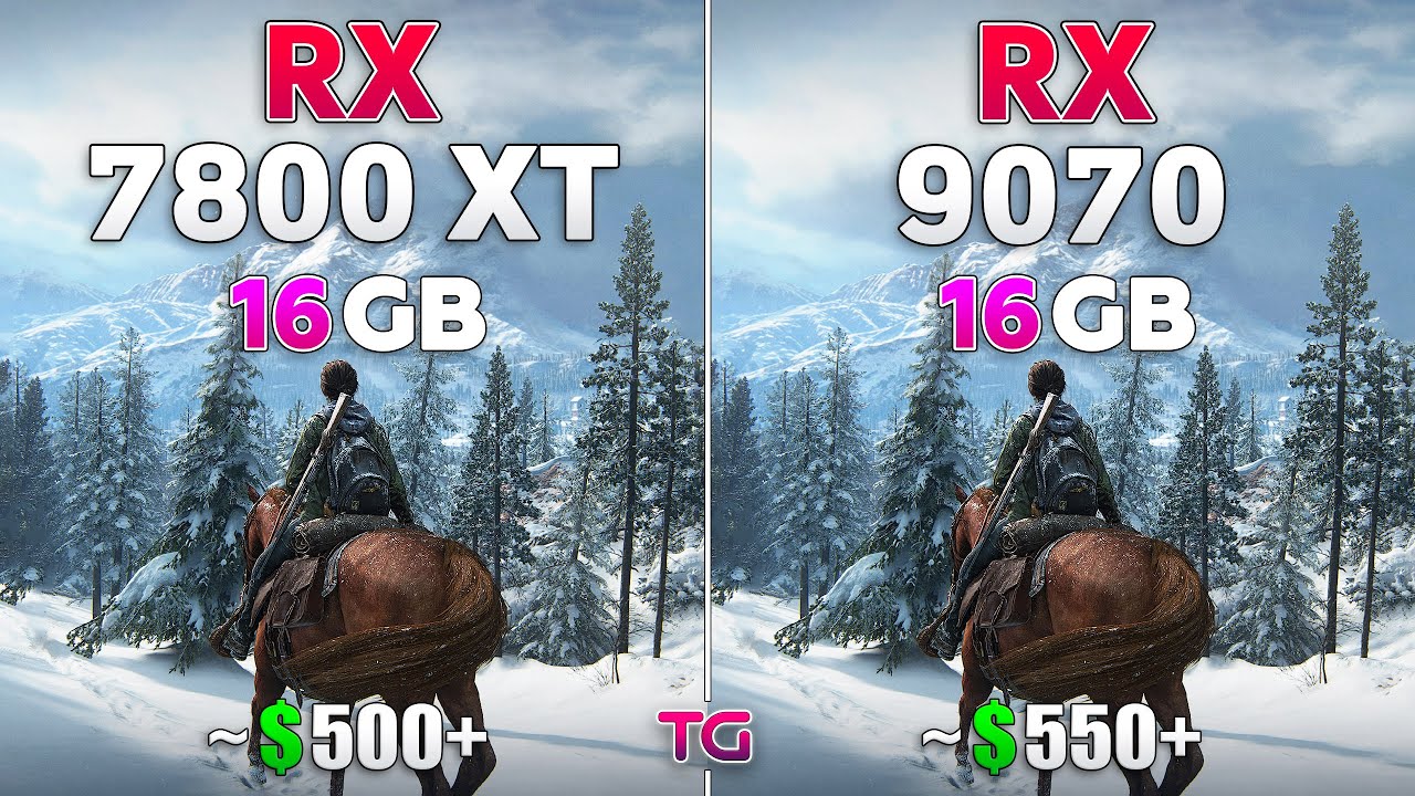 RX 9070 vs RX 7800 XT - Test in 10 Games