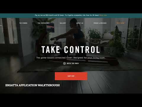 Ergatta Rower Review:  Full Application Demo!