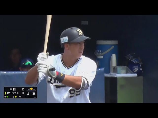 【ファーム】低めのボールを軽打!! バファローズ・杉本のタイムリーで1点を返す!! 2019/7/7 B-D(ファーム)
