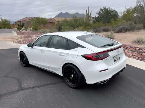 Axion Ind 11th gen Civic hatchback 18x9.5 Enkei with Toyo R888r 265/35