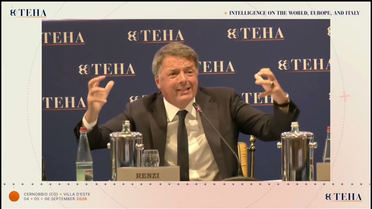 MATTEO RENZI AL FORUM AMBROSETTI DI CERNOBBIO