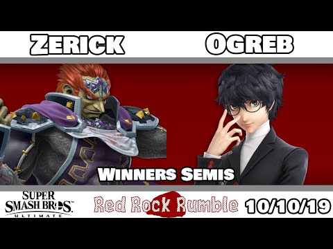 Red Rock Rumble #43 - Zerick (Ganondorf) VS. Ogreb (Joker) - Winners Semis - Smash Ultimate