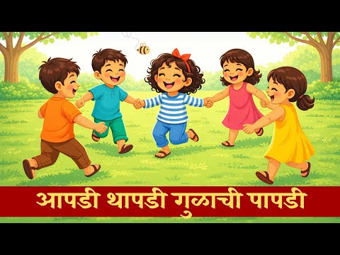 Apadi Thapadi Marathi Balgeet | आपडी थापडी गुळाची पापडी | Fun Kids Song #viral #kids #youtube