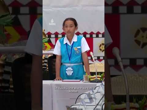 Girl pleads for world leaders to save her country from climate change | AJ #shorts