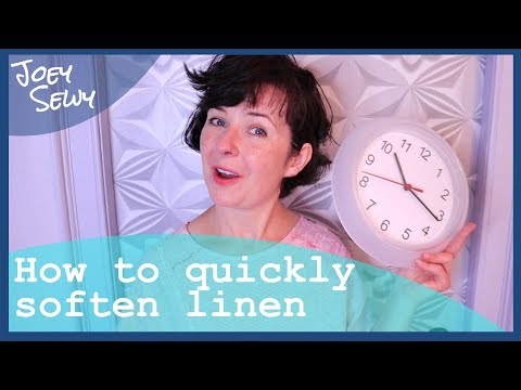 How to soften linen fabric - FAST!