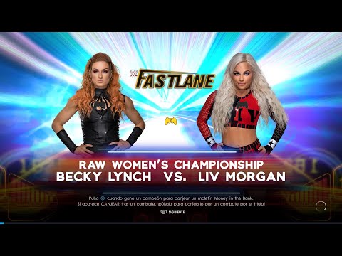 Becky Lynch vs Liv Morgan por el campeonato femenino de Raw WWE 2K22