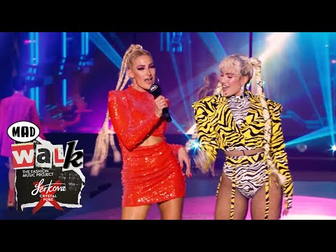 Έλενα Τσαγκρινού & Ιωάννα Τούνη for Bubblegun - Σαββατόβραδα | MadWalk 2021 by Serkova Crystal Pure