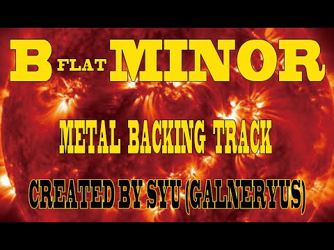 B FLAT MINOR METAL BACKING TRACK BY SYU