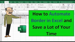 Set Auto Border in Excel | Excel Tricks