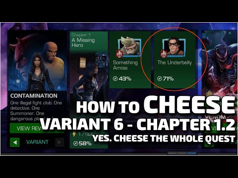 How to CHEESE Variant 6 - Quest 1.2 - EASY 100% - Marvel Contest of Champions