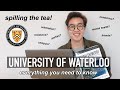 watch this before going to UNIVERSITY OF WATERLOO - EVERYTHING TO KNOW | spilling the universi-tea