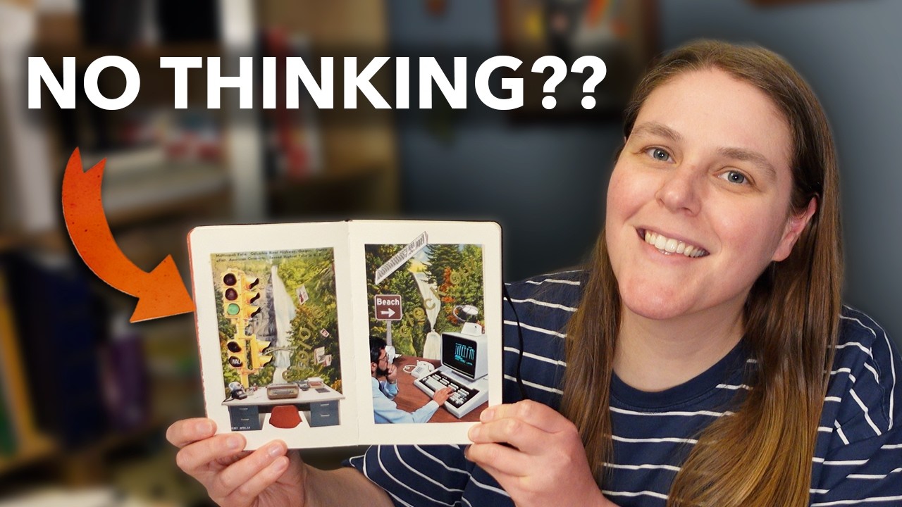 Stop Doomscrolling and Make Art With Me (Surreal Collage)