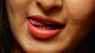 South Indian Actress Beautiful Vertical Lips Closeup Closeup Part 2